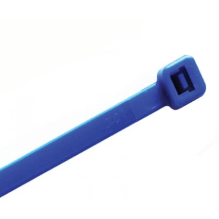 Kable Kontrol Cable Tie, 14 in L, 4.01 in Max Bundle Dia., Blue, Nylon 6/6, 50 lb Strength, 500 PK CT254CL-BLUE